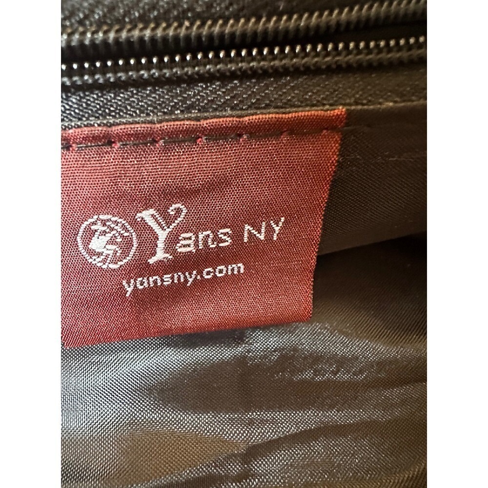 Asian Floral Purse Bamboo Handle Sachtel Red & Black by Yans NY with Accessories - Picture 9 of 15